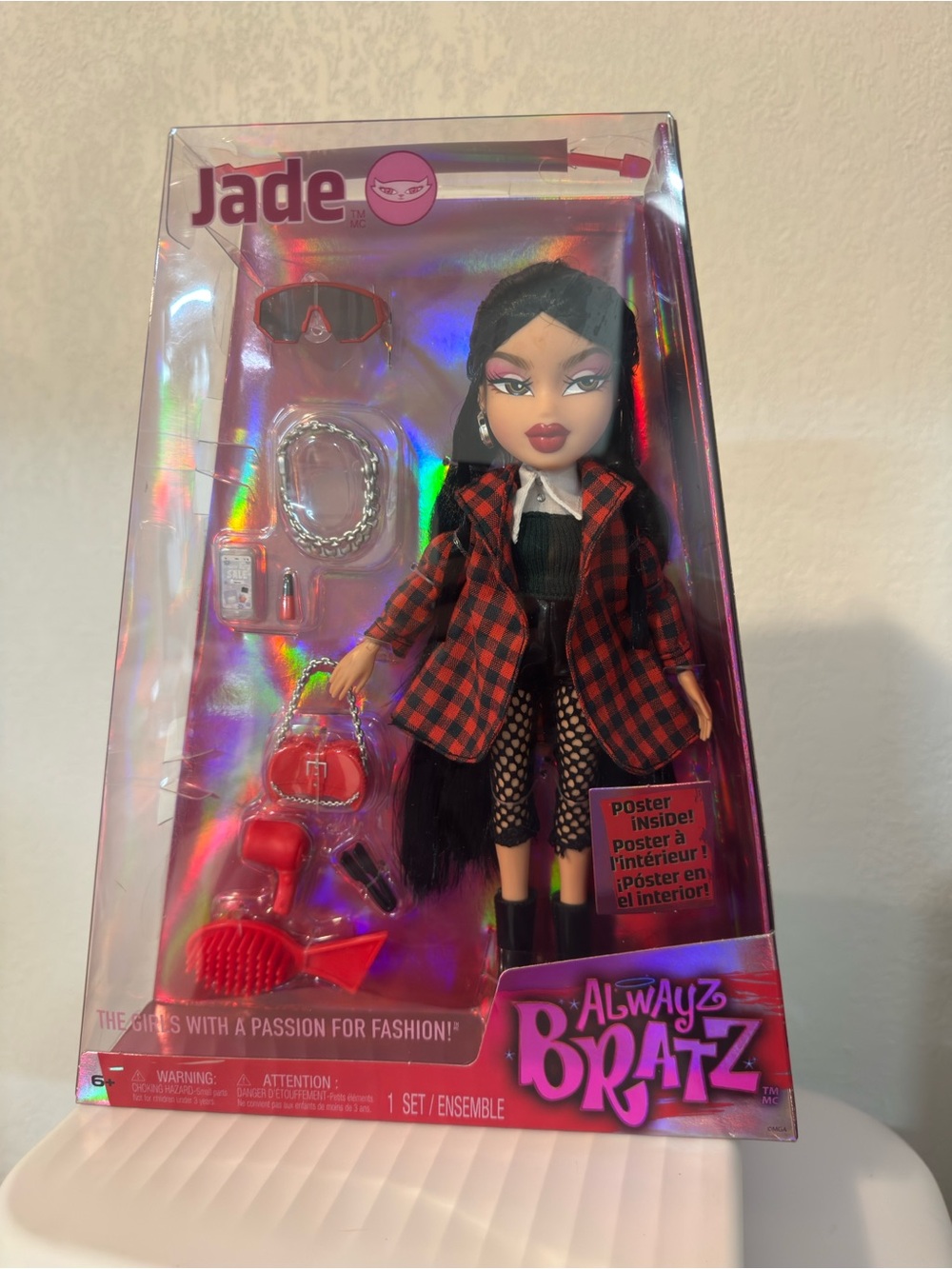 Bratz Jade Always Doll - Red Plaid Outfit